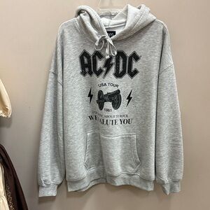 AC/DC Light Gray Men's Sweater